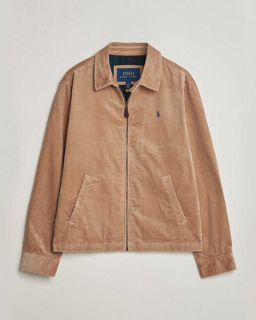 Polo Ralph Lauren Wale Corduroy Windbreaker Vintage Khaki – Braun