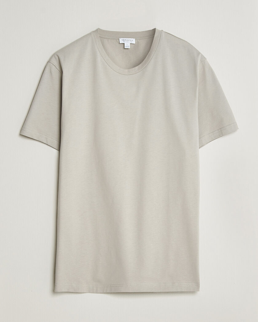 Sunspel Riviera Midweight T-Shirt Ash – Grau
