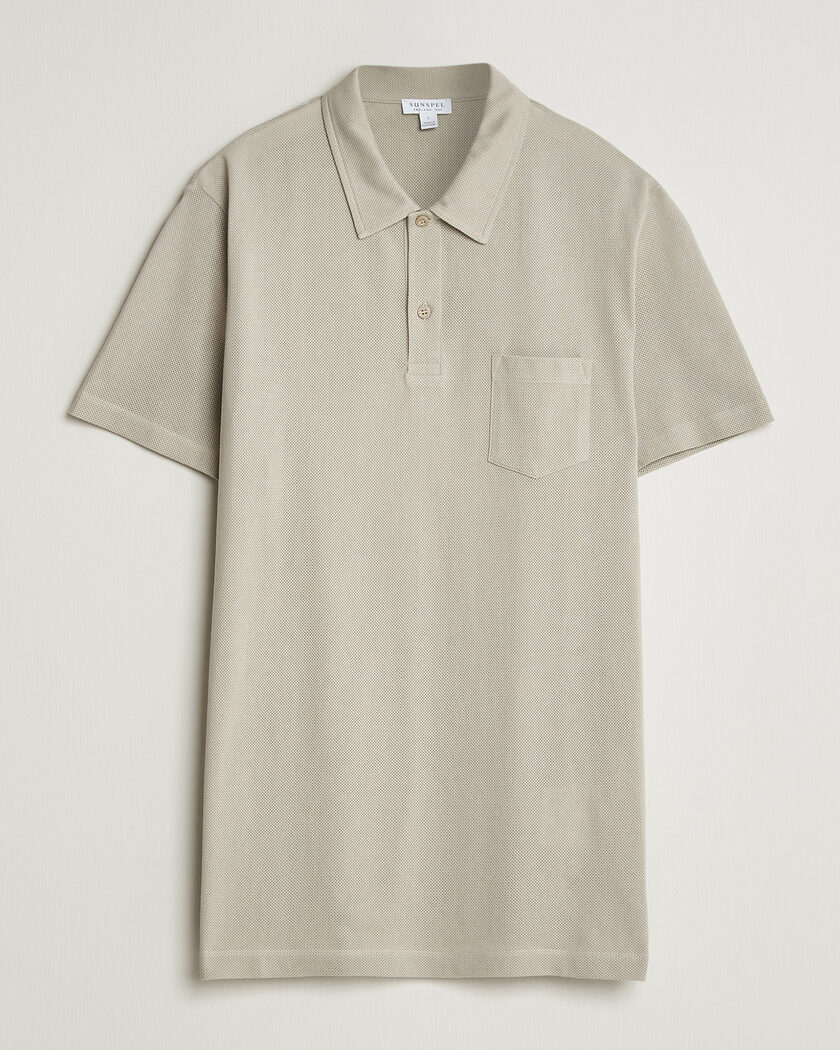 Sunspel Riviera Polo Shirt Ash – Grau