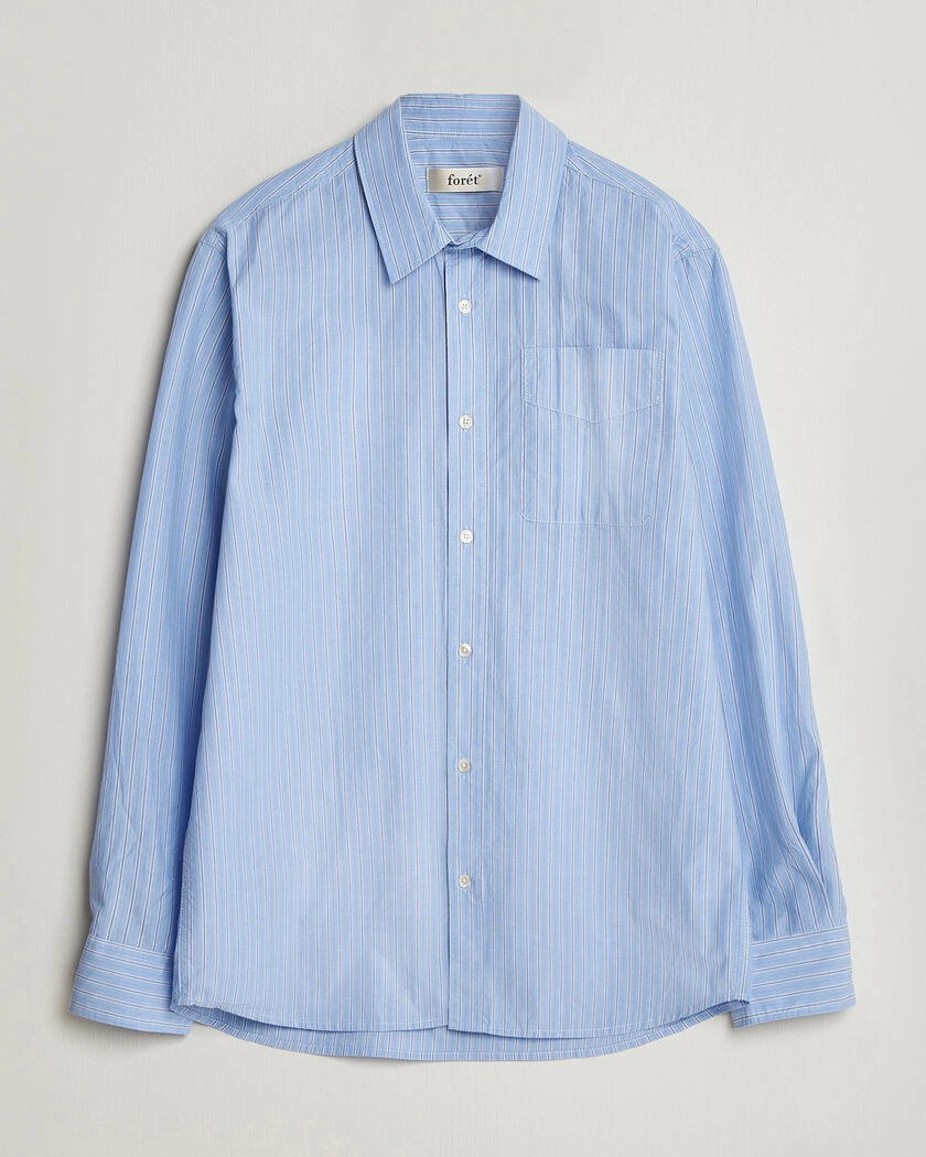 Forét Maple Regular Fit Poplin Shirt Light Blue – Blau