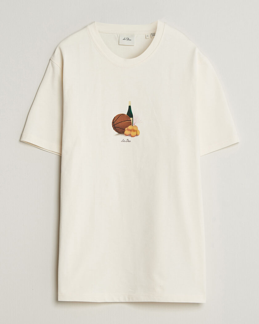 LES DEUX Lemons Printed T-Shirt Eggnog White – Weiß