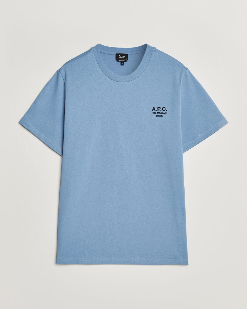 A.P.C. Rue Madame T-Shirt Light Blue – Blau