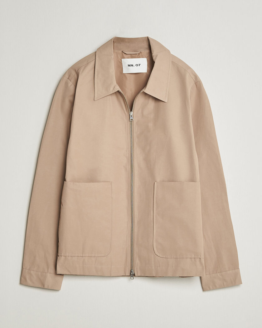 NN07 Gael Cotton Twill Jacket Desert Khaki – Beige