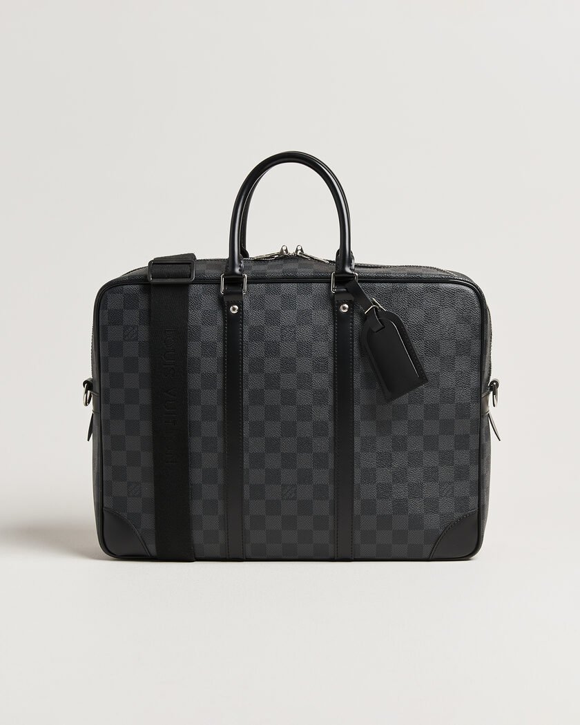 Louis Vuitton Pre-Owned Porte Documents Voyage Damier Graphite – Schwarz