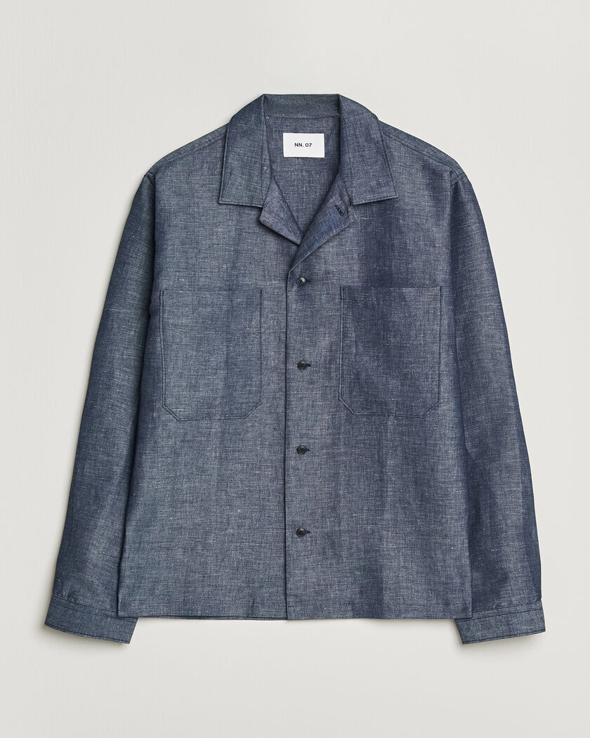 NN07 Rob Denim Overshirt Raw Indigo – Blau