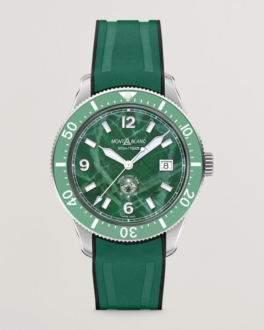 Montblanc Iced Sea Automatic Date Rubber Strap Green – Grün