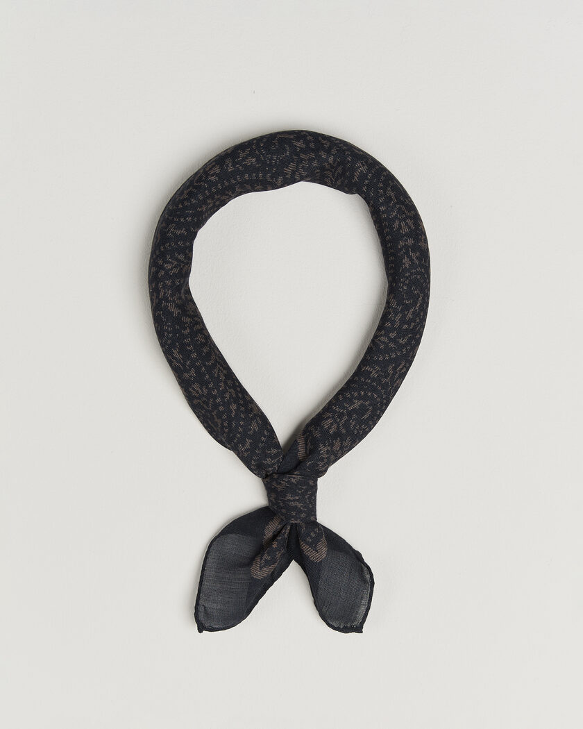 Massimo Alba Cashmere/Silk Bandana Navy – Blau