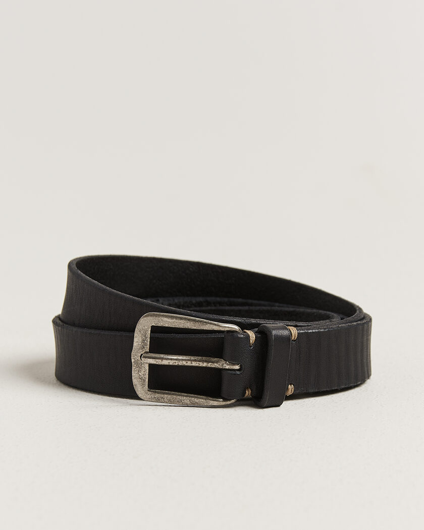 Massimo Alba Budapest Belt Black Calf – Schwarz
