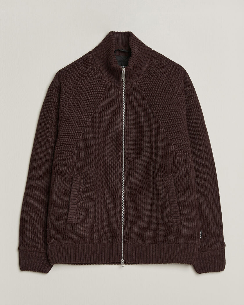 Carhartt WIP Bandley Padded Wool Mix Full Zip Palisander Brown – Braun