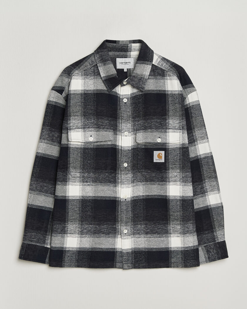 Carhartt WIP Esterson Checked Shirt Dark Navy – Blau