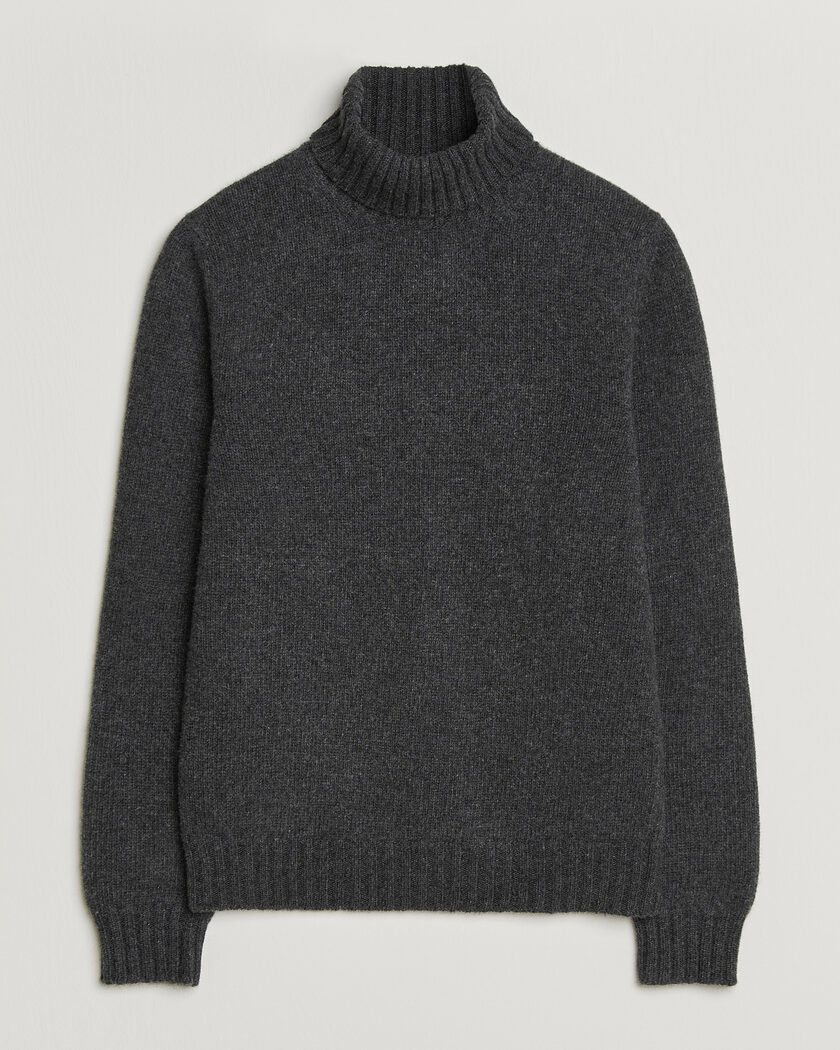 Fedeli Wool/Cashmere Rollneck Anthracite – Grau