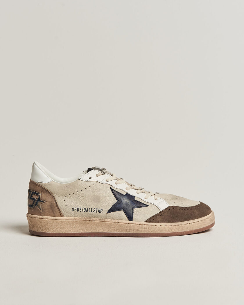 Golden Goose Ball Star Sneakers Cream/Grey – Weiß