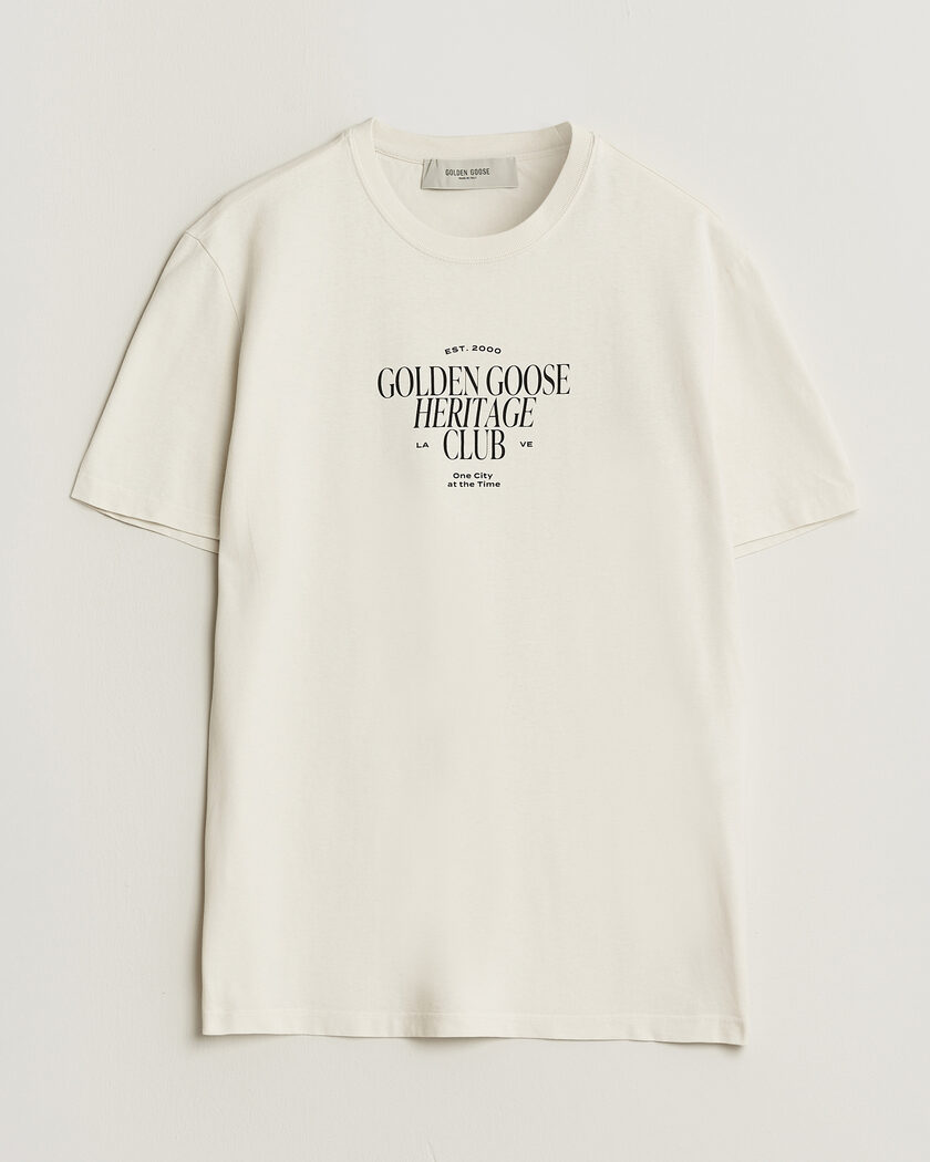 Golden Goose Journey Print T-Shirt Heritage White – Weiß