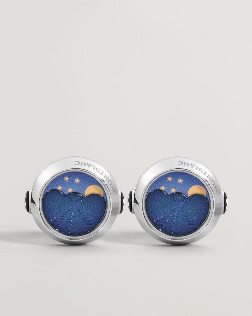 Montblanc Cufflinks Moonphase Movement – Silber