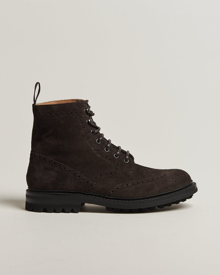 Church's Mc Farlane Country Boots Ebony Suede – Braun