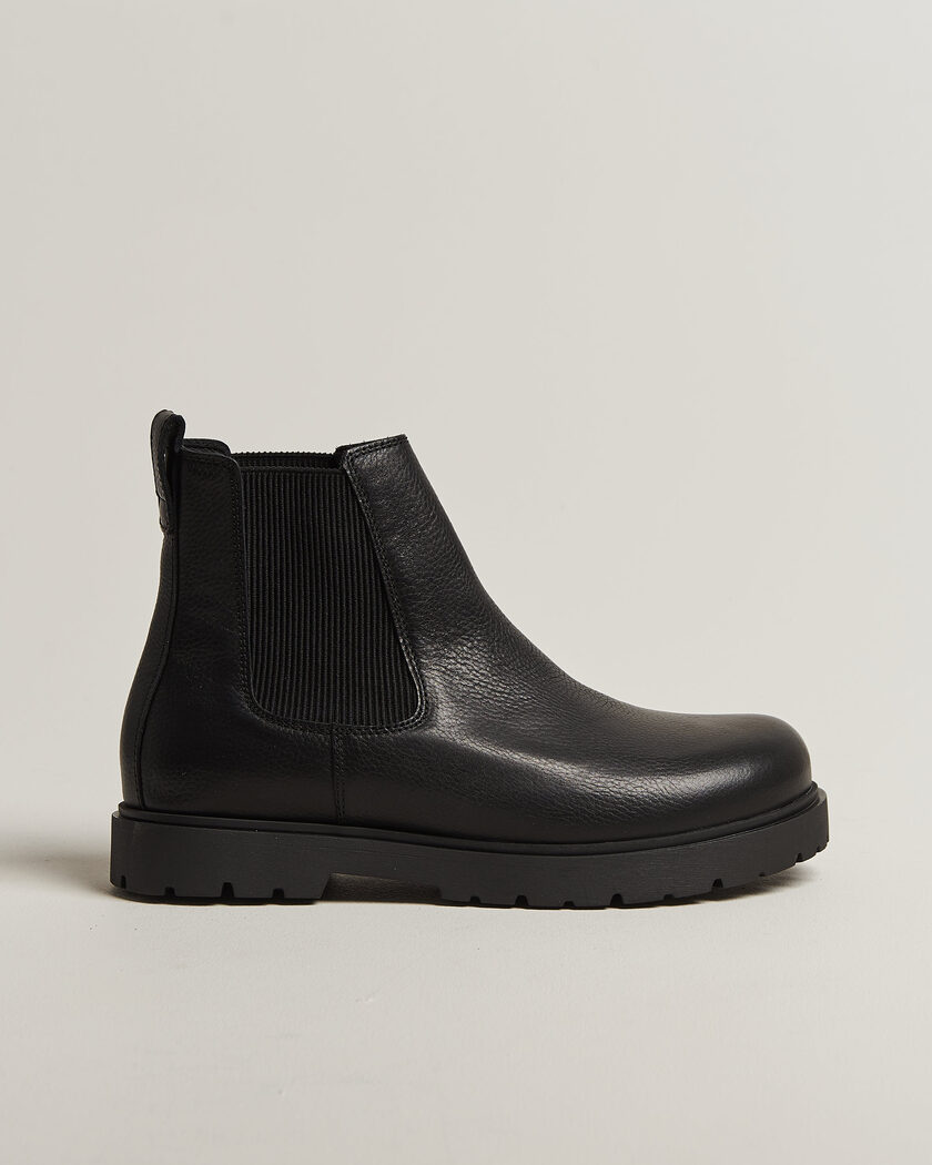 BIRKENSTOCK Highwood Leather Chelsea Boot Black – Schwarz