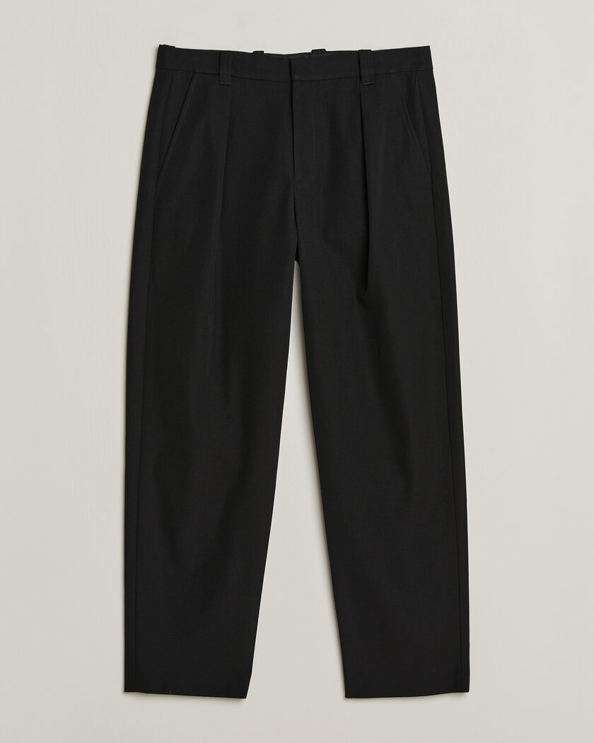 A.P.C. Renato Pleated Trousers Black – Schwarz