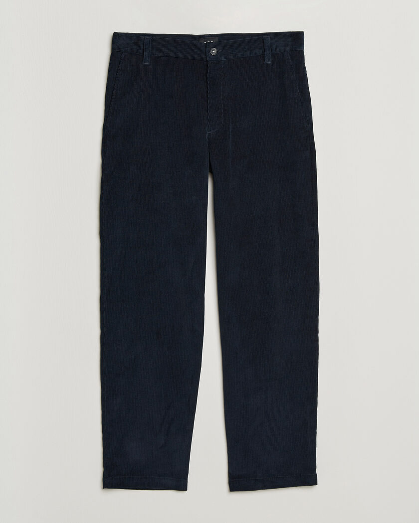 A.P.C. Lawrence Corduroy Trousers Dark Navy – Blau