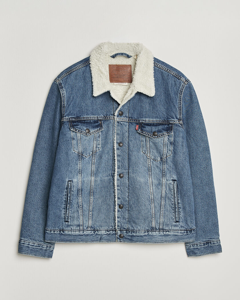 Levi's Type 3 Sherpa Trucker Washed Away – Blau