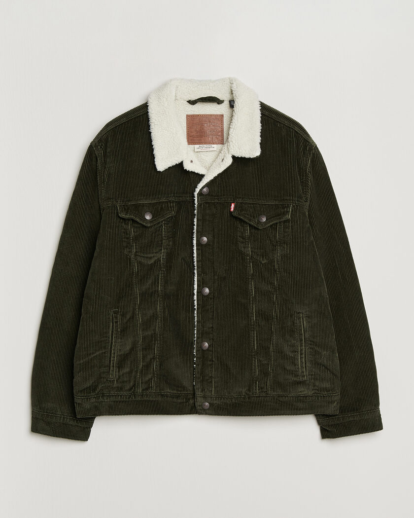 Levi's Type 3 Sherpa Trucker Rosin – Grün