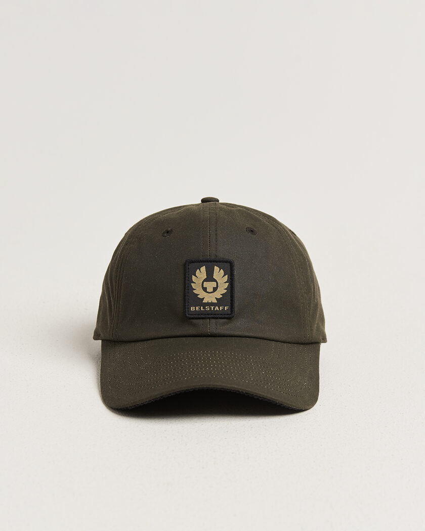 Belstaff Phoenix Wax Logo Cap Faded Olive – Grün
