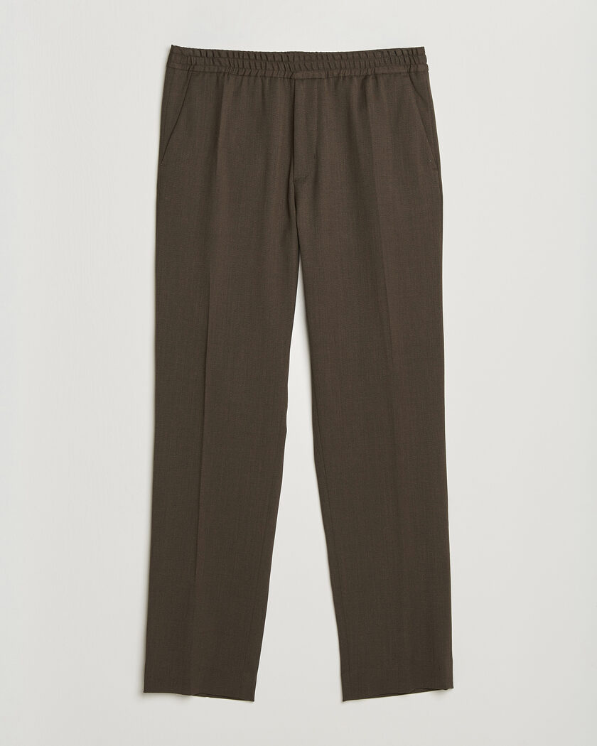 Filippa K Theo Relaxed Wool Trousers Walnut Brown – Braun