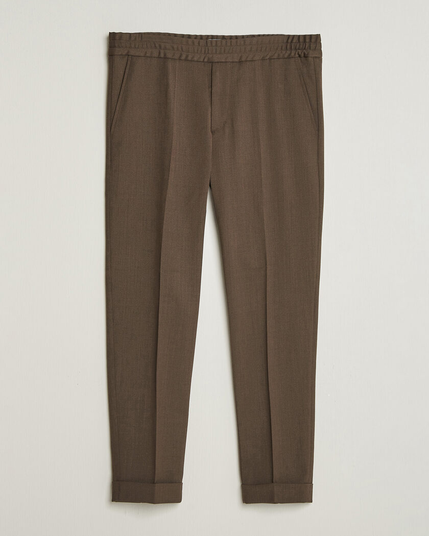 Filippa K Terry Wool Trousers Walnut Brown – Braun