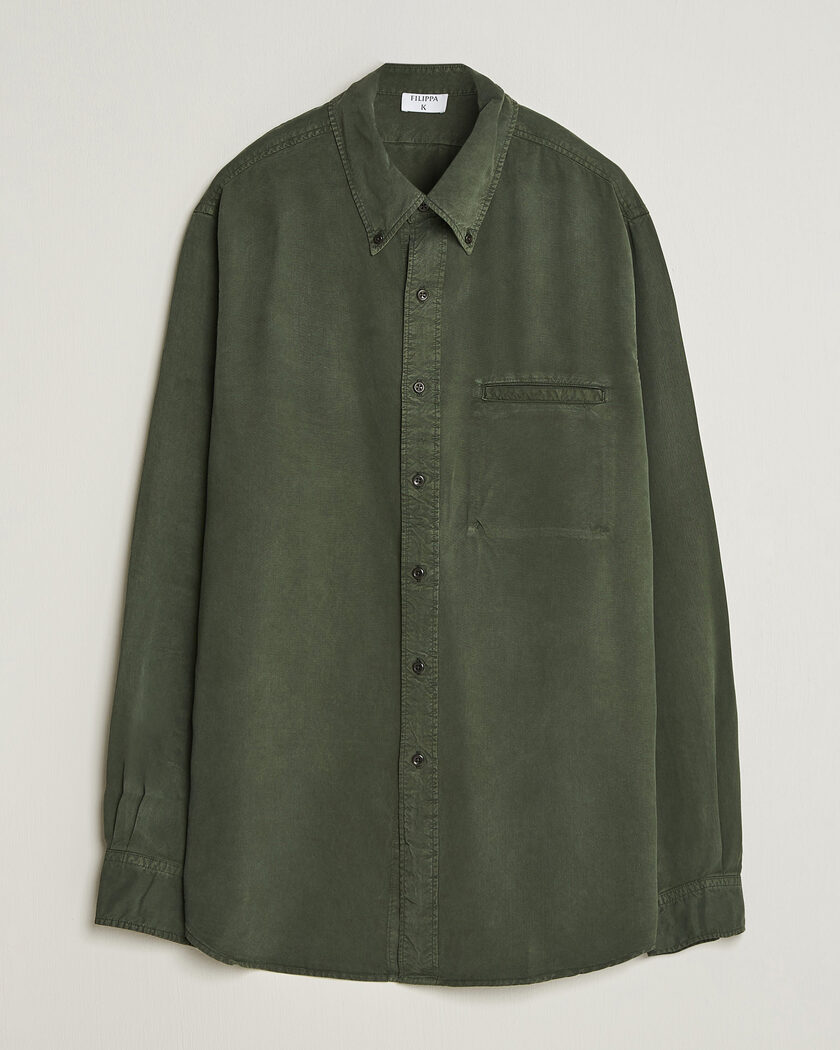 Filippa K Zack Lyocell Shirt Night Green – Grün