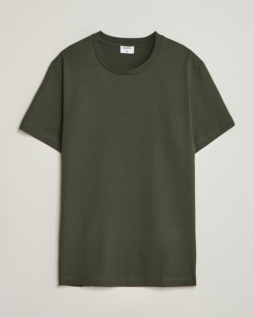 Filippa K Filip Crew Neck T-Shirt Night Green – Grün