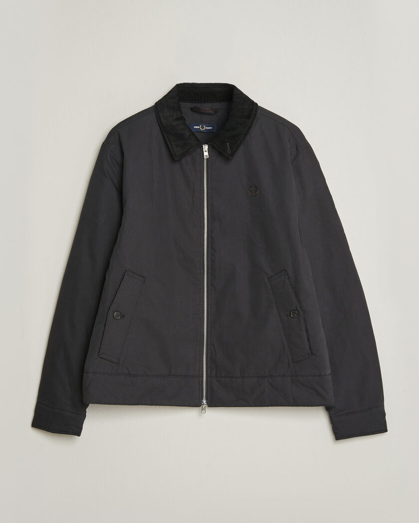Fred Perry Cotton Caban Jacket Black – Schwarz