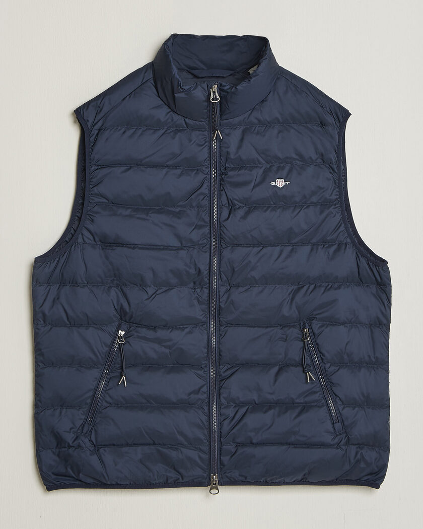Gant Light Down Vest Evening Blue – Blau