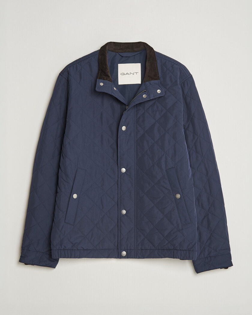 Gant Classic Quilted Jacket Evening Blue – Blau