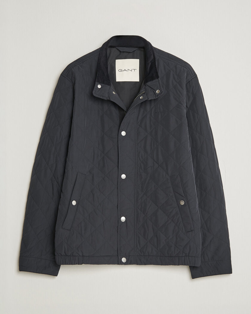 Gant Classic Quilted Jacket Black – Schwarz