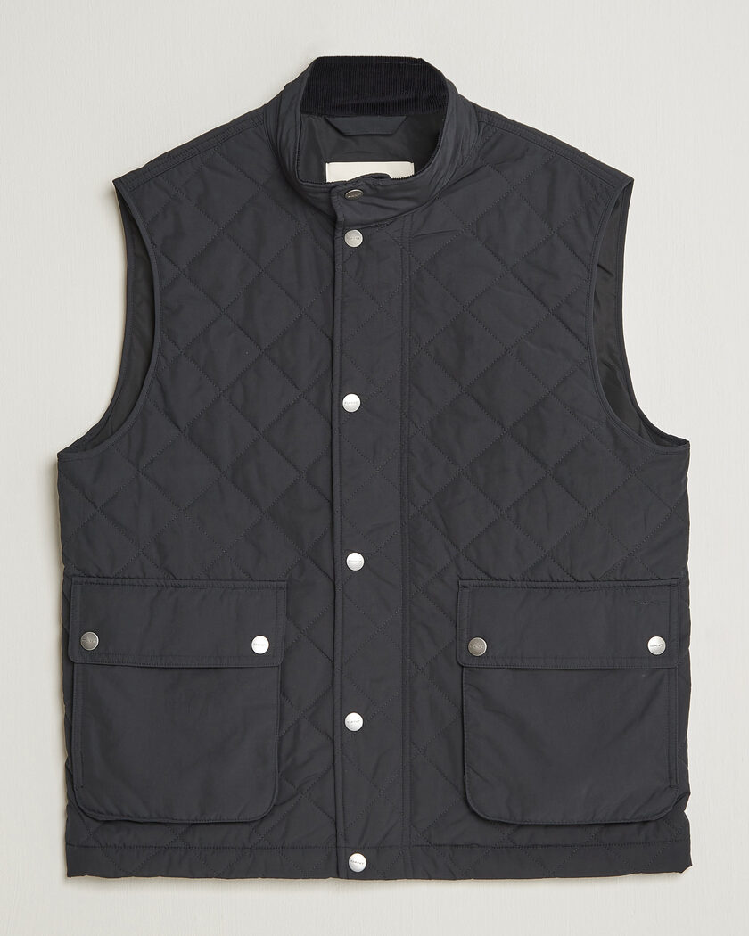 Gant Classic Quilted Vest Black – Schwarz