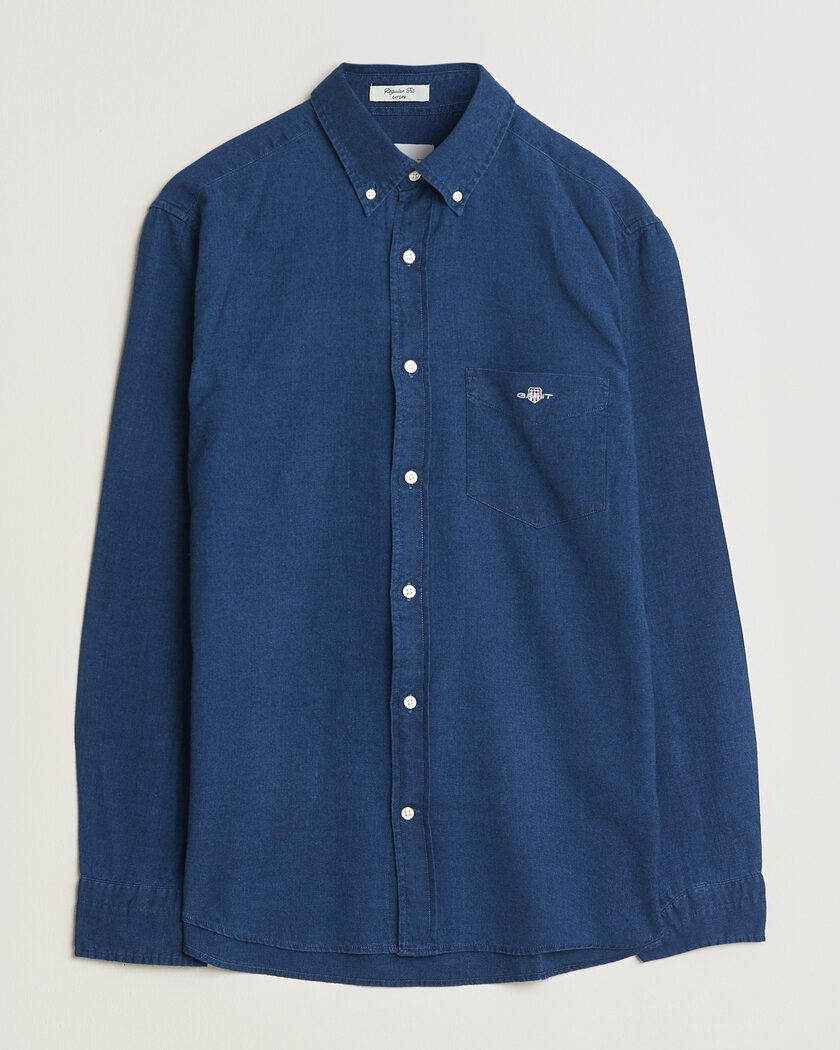 Gant Regular Fit Indigo Oxford Shirt Dark Blue – Blau