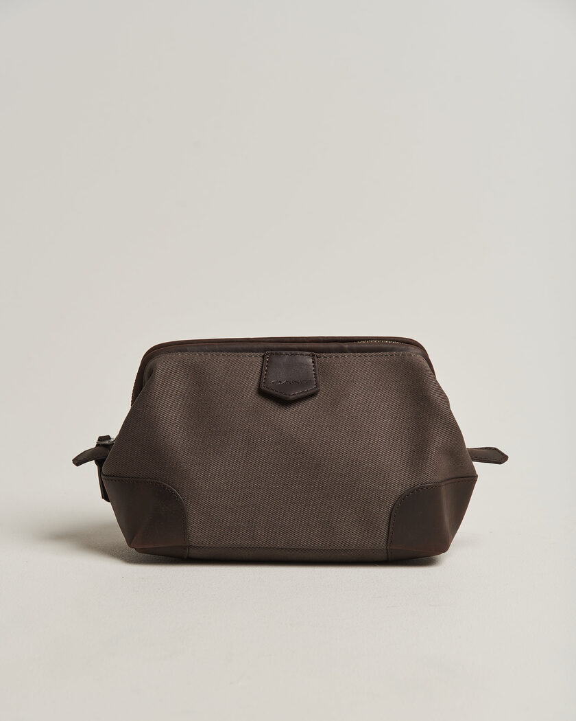 Gant Modern Premium Canvas Washbag Faded Taupe – Grau
