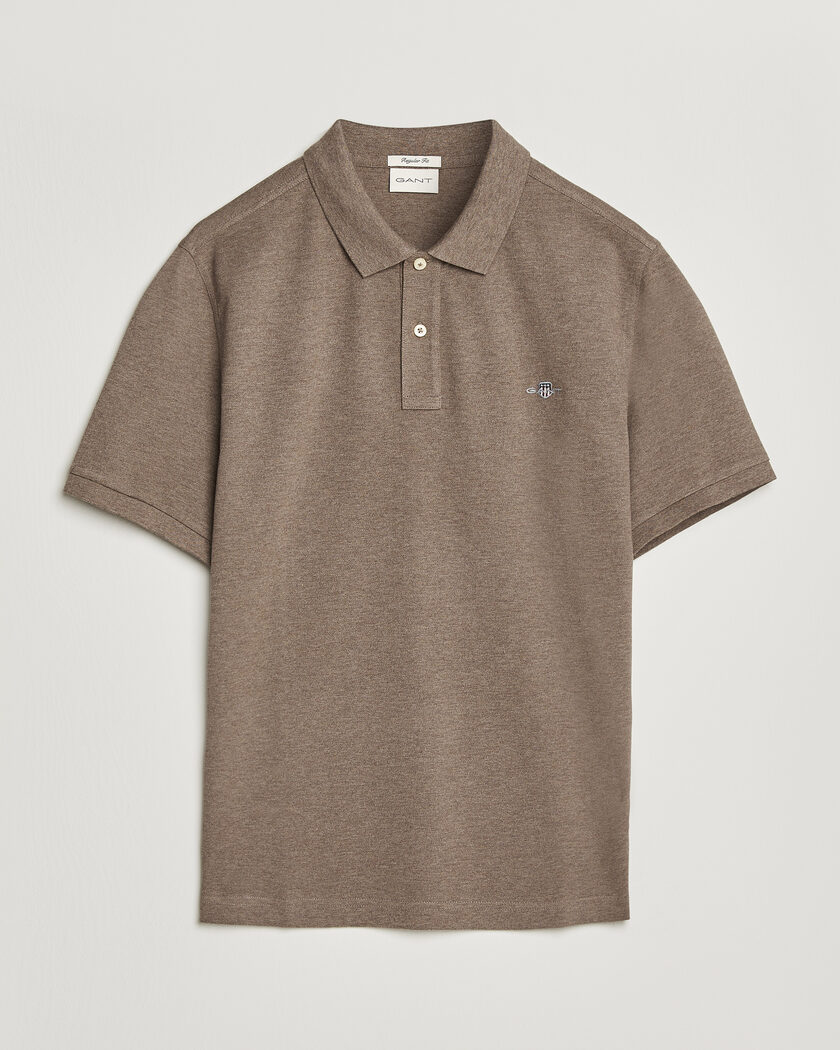 Gant The Original Polo Dark Hazelnut Melange – Braun