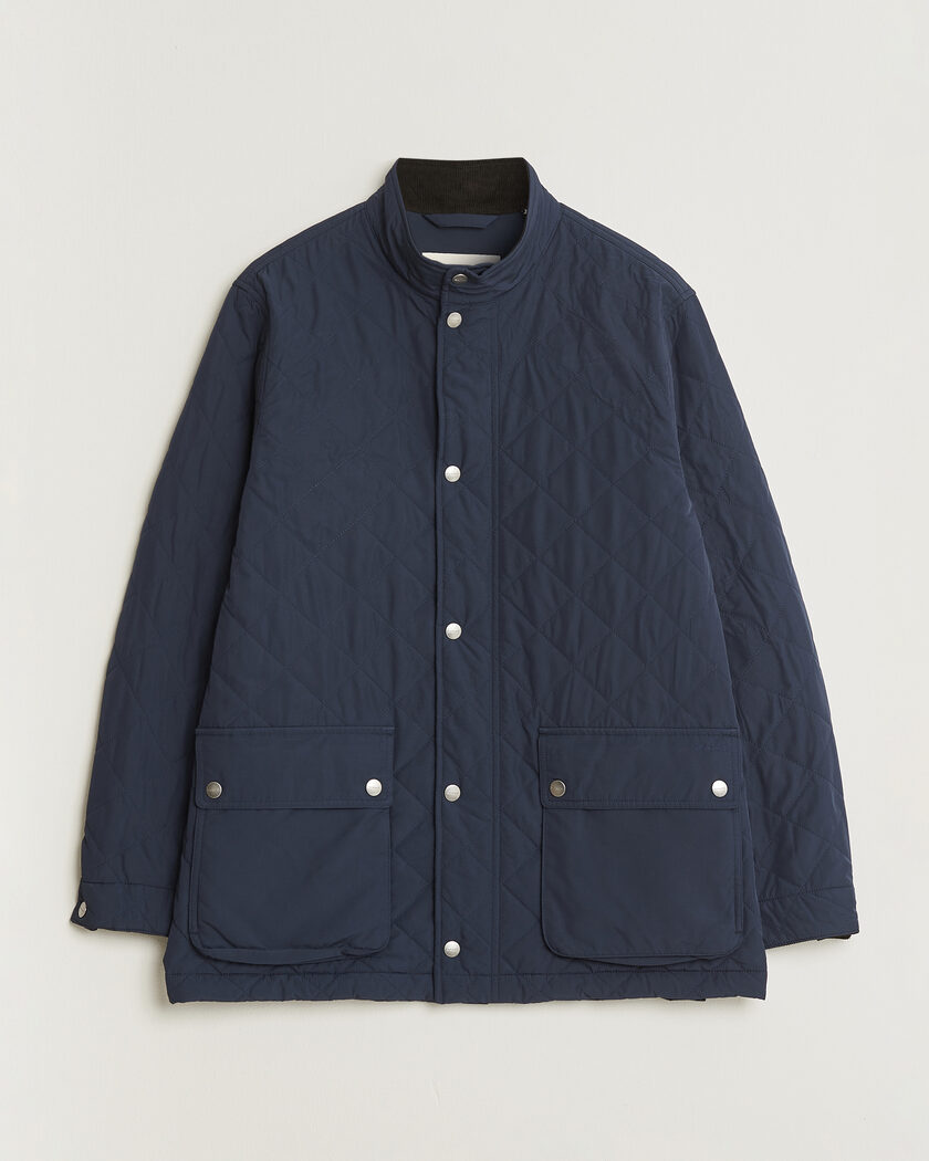 Gant Classic Quilted Mid Jacket Evening Blue – Blau
