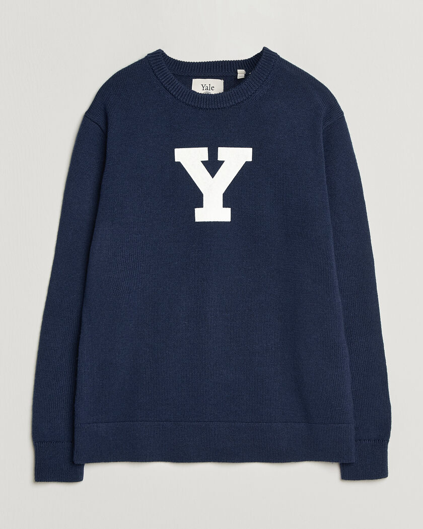 Gant YALE Merino Crew Neck Marine – Blau