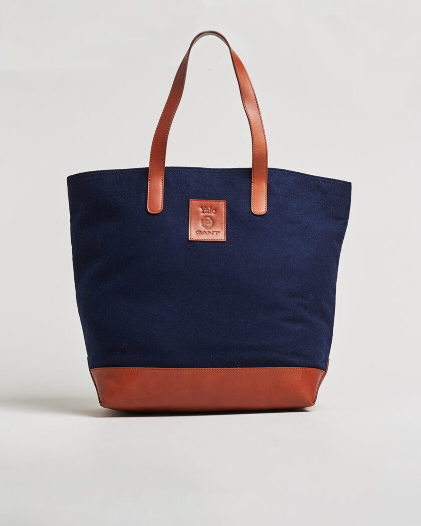 Gant YALE Melton Tote Bag Marine – Blau