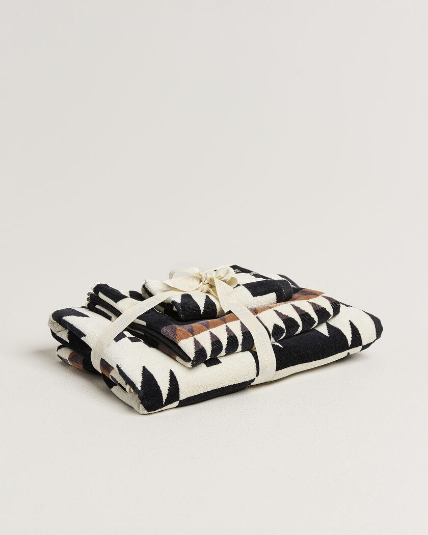 Pendleton 3-Piece Towel Set Spider Rock Black – Schwarz