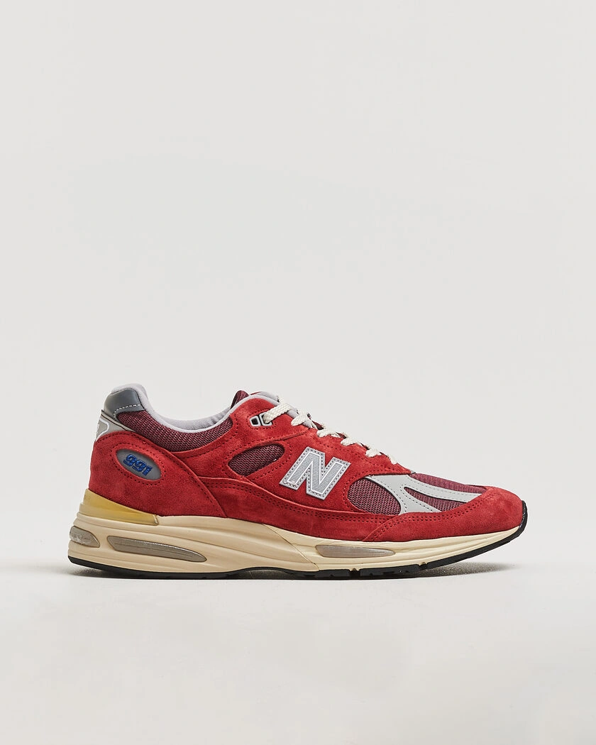 New Balance Made In US & UK New Balance Made in Made in UK 991v2 Vintage Sports Karanda Red – Rot