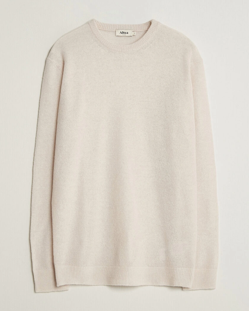 Altea Cloud Cashmere Blend Sweater Latte – Weiß
