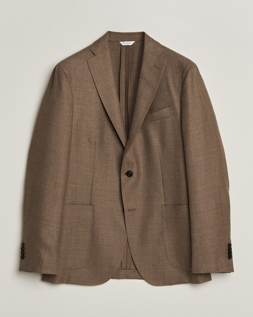 Boglioli K Jacket Wool Hopsack Blazer Beige – Beige