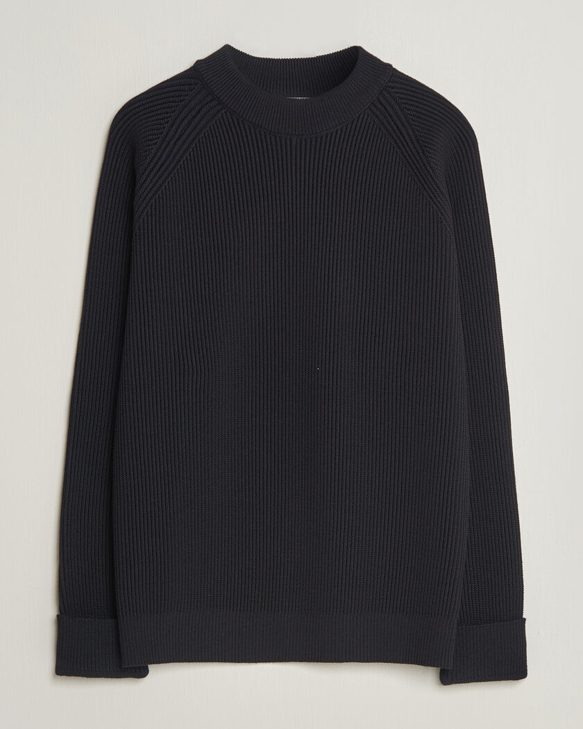 S.N.S. Herning Render Mock Neck Navy Blue – Blau
