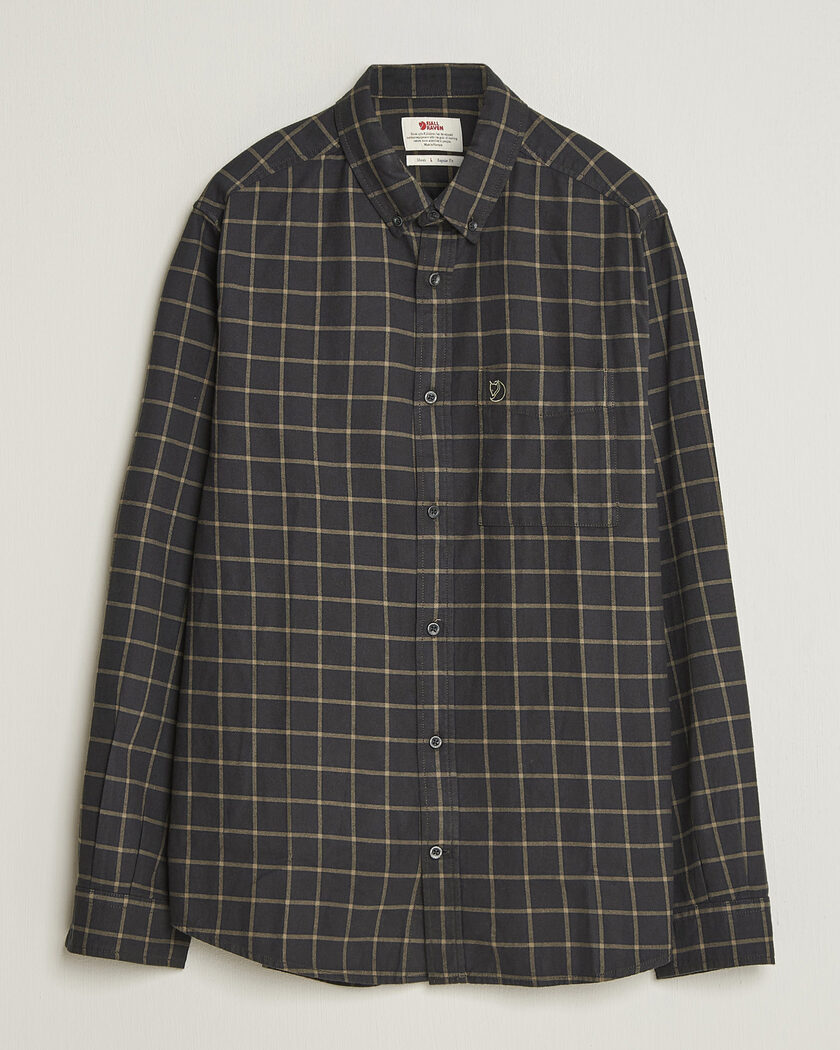  Fjällräven Övik Flannel Shirt Dark Grey – Grau