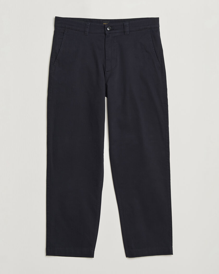 BOSS ORANGE Cotton Chino Dark Blue – Blau