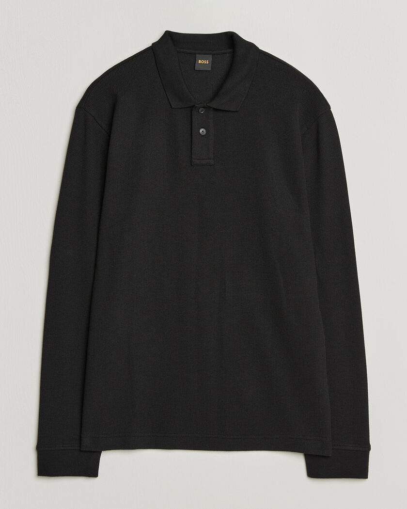 BOSS ORANGE Petempesto Polo Sweater Black – Schwarz