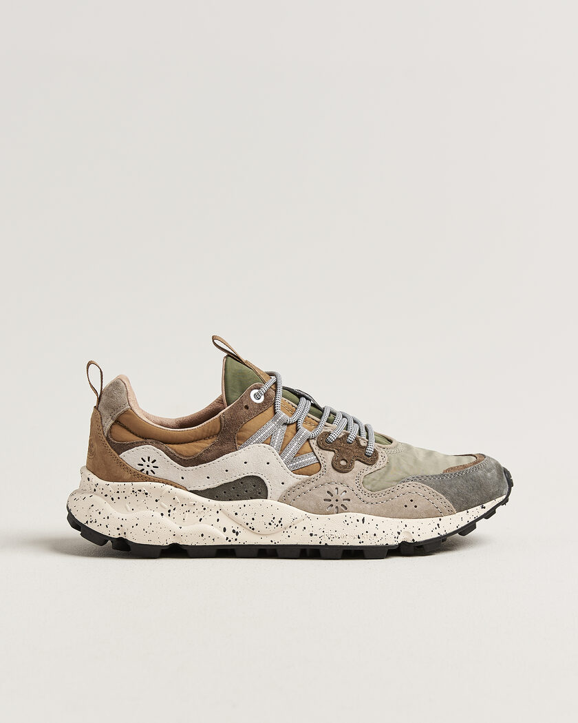 Flower Mountain Yamano 3 Suede/Nylon Sneaker Grey/Onion – Grau