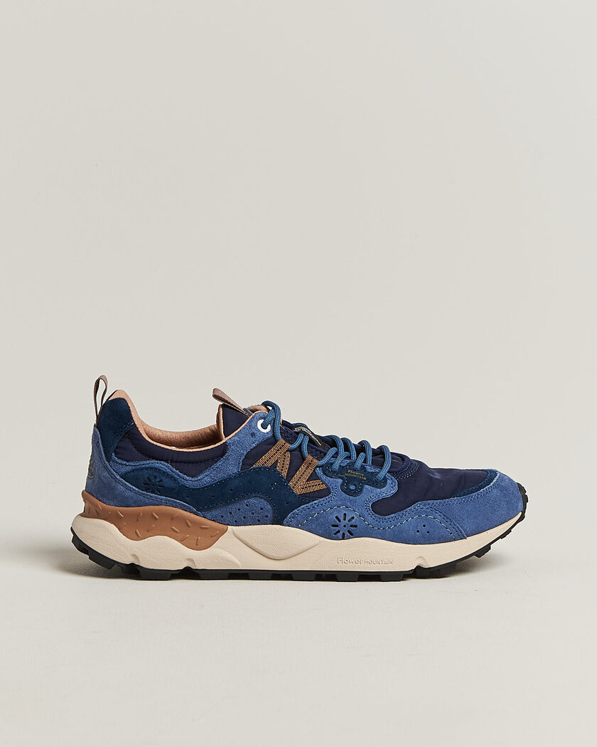 Flower Mountain Yamano 3 Suede/Nylon Sneaker Navy/Blue – Blau